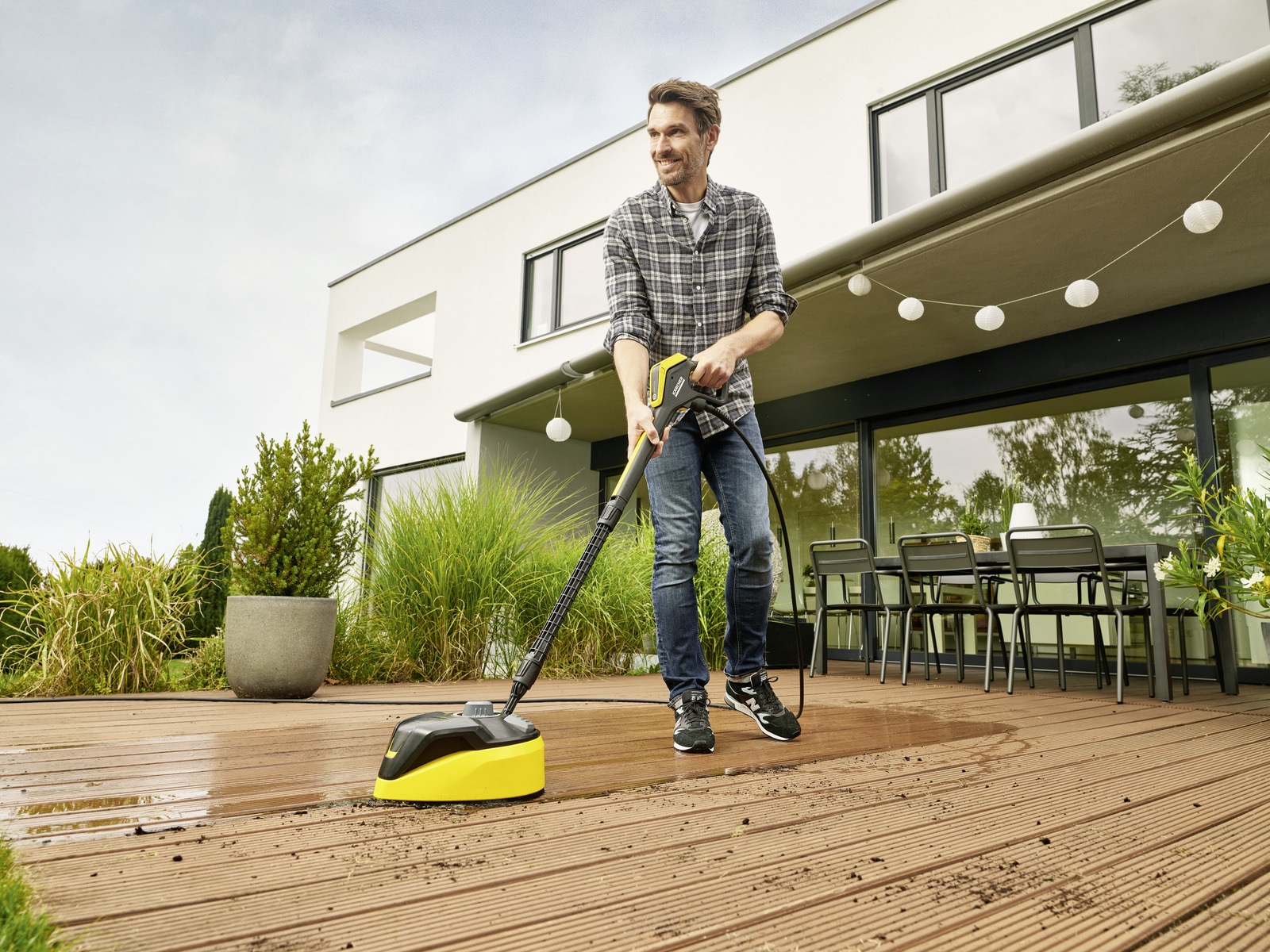 Exemple utilisation Karcher K7 Smart control Home sur terrasse